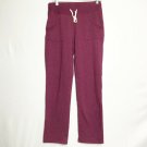 Eddie Bauer Pants Women M Burgundy High Waisted Drawstring Sweatpants Track