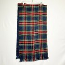 Vero Moda Scarf Red Plaid 100% Acrylic Fray Hem Winter Wear