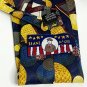 Beans McGee Neck Tie Blue Multicolored Golf Design 100% Polyester Office Work