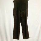 Liv Lange Maternity Women Trouser XXL Black Pinstripe Business Wear Back Pockets