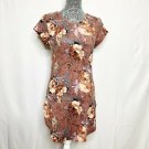 Pinc Women Dress M Pink White Floral Scoop Neck Short Sleeve Hi Lo T-Shirt Sexy