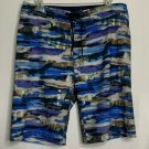Prana Shorts Men 34 Blue Multicolored Swim Trunks Summertime Black String