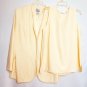 NB by Stella Louise Jacket Cami 2 PC 14W Soft Yellow Sequin Embellished Floral