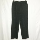 Cassini Women Pants US 12 Gray Heather Straight Leg Zip Business Career Trouser