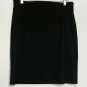 Grace Elements Pencil Skirt 10 Black Solid Altered Hem Business Casual