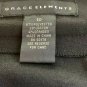 Grace Elements Pencil Skirt 10 Black Solid Altered Hem Business Casual