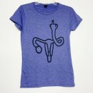 Anvil Tee Shirt Women S Purple Reproductive System Scoop Neck Short Sleeve