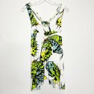 Cabi Shirt Women S White Yellow Butterfly Tank Top V Neck Rawback
