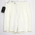Greg Norman Shorts Men 36W Khaki Fish Back Pockets High Waist Casual Wear