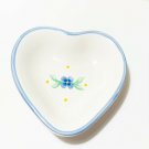 Pfaltzgraff Summer Breeze Small Heart Shaped Bowl EUC White By Request 2004