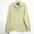 Greg Norman Pullover Men L Beige 1/2 Zipper Front Collared Long Sleeve Causal