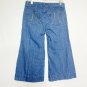 Tex By Max Azria Jeans Women 26 Blue Solid Wide Leg Reg Rise Light Wash Capri