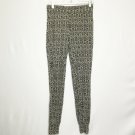 Aritsan NY Pants Women M White Black Pattern High Waisted Skinny Casual Wear