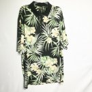 Monterrey Club Shirt Men XXL Black White Floral Collared Short Sleeve