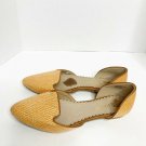 Restricted Shoes Women 8.5 Flats Brown Point Toe Tribal Print Woven