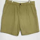 Dockers Shorts Men 38 Khaki Solid Cargo High Rise Pockets Belt loops