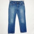 Simply Vera Jeans Women 4 Blue Denim Solid Skinny Cropped Capri Everyday Wear