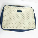 WallyBags Blue White Polka Dot Clothes Hanging Bag Travel Organizer Compartment