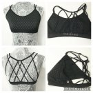 Fabletics Sports Bra XXS Black Strappy Criss Cross Super Support Dash Jog