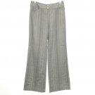 Micheal Kors Pants Women 8 Grey Stripes Wide Leg High Waisted Casual Office Wear