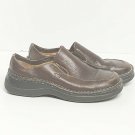Born Mule Shoes Women 6 1/2 Brown Black Sole Upper Leather Round Toe