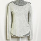 Madewell Shirt Women XS Grey Long Sleeved Crew Neck Lightweight Jersey Top