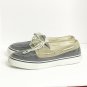 Sperry Top Sider Shoes Men 12M Blue Tan Boat Deck Rubber Sole Leather Strings