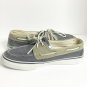 Sperry Top Sider Shoes Men 12M Blue Tan Boat Deck Rubber Sole Leather Strings