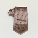 Givenchy Monsieur Neck Tie Copper Stripes Multicolored Diamonds 100% Silk Office