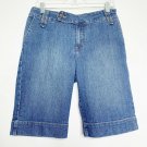 Zena Shorts Women 8P Blue Denim Skinny Medium Rise Spring Summer Wear