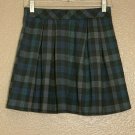 Joe B Skirt SZ M Blue Black Gray Pleated Mini Plaid School Mini Short Uniform