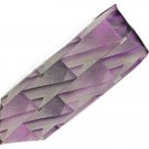Pierre Cardin NeckTie Lavender 58" Geometric 100% Silk Lavender Gray Purple Tie