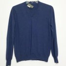 Salvatore Ferragamo Shirt Men S Blue Long Sleeve V-Neck Casual Everyday Wear