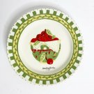 Mary Engelbreit Plate Apple Bowl Center Green Outline