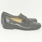 Gabor Shoes Women 3 1/2  Black Solid Squared Toe Upper Leather Slip On
