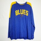 NHL Blues Jersey Shirt XL Blue Yellow St.Louis Blues Long Sleeve