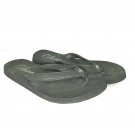 Cobain Flip Flops Women Black Logo On Heel Everyday Wear Size 9.5