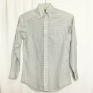 Jos A Bank Shirt Mens Size 14 Traveler's Collection Beige Cream Gray Plaid LS