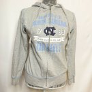 University NC Jacket M Grey Blue Letters Long Sleeve Creative Apparel Hoodie