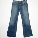 Arden B. Jeans Women 0 Dark Blue Low Rise Distressed Wide Leg Denim Casual Wear