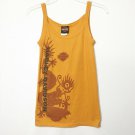 Harley-Davidson Tank Top SM Gold Black Logo Dragon Nassau Bahamas Scoop Neck