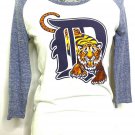 VS Pink Shirt M Blue MLB Tiger Long Sleeve Meet At The Dugout White Baseball Top