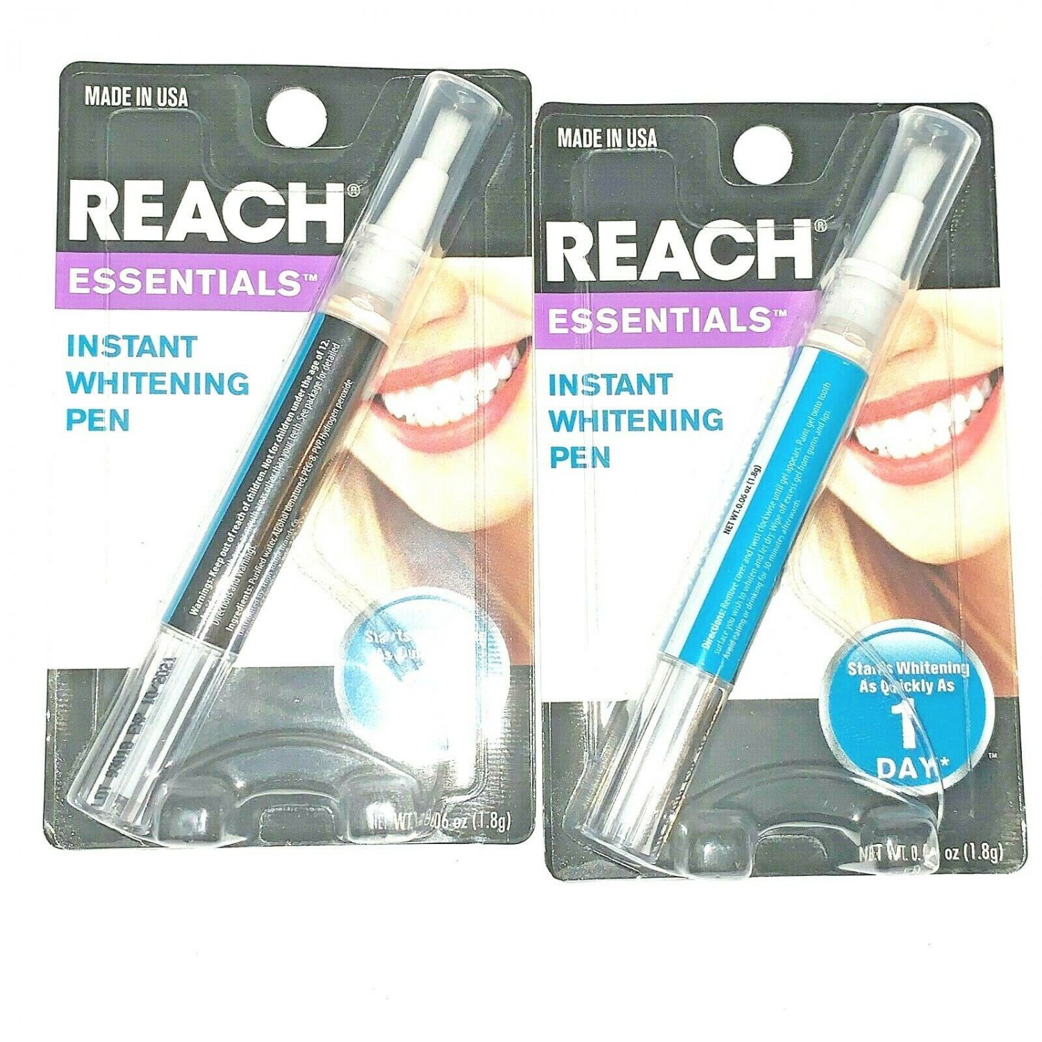2 Pack - Reach Essentials Instant Teeth Whitening Pen