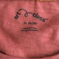 Art Class Shirt Junior Size XL Red Coral Hello Darlin Scoop Neck Long Sleeve