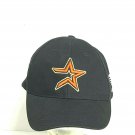 Astros Baseball Hat Black Orange Logo AT&T Side Logo Baseball Cap Strip