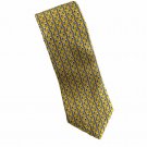 Roundtree & Yorke Tie Men Yellow Fish Marine Life 100% Silk Business Office Wear