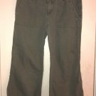SO Pants Junior 1 Green Capri Cropped Back Pocket Snap Button Wear It To Declare