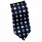 J.Crew Men Necktie Blue Fish Bowl 100% Silk Business Office Wear