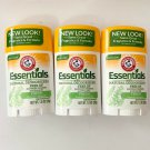 Arm Hammer Deodorant Essentials Fresh Rosemary Lavender - Lot Of Three Solid