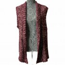 Erica Cardigan Women XL Purple Waterfall Open Front Sleeveless Casual Wear